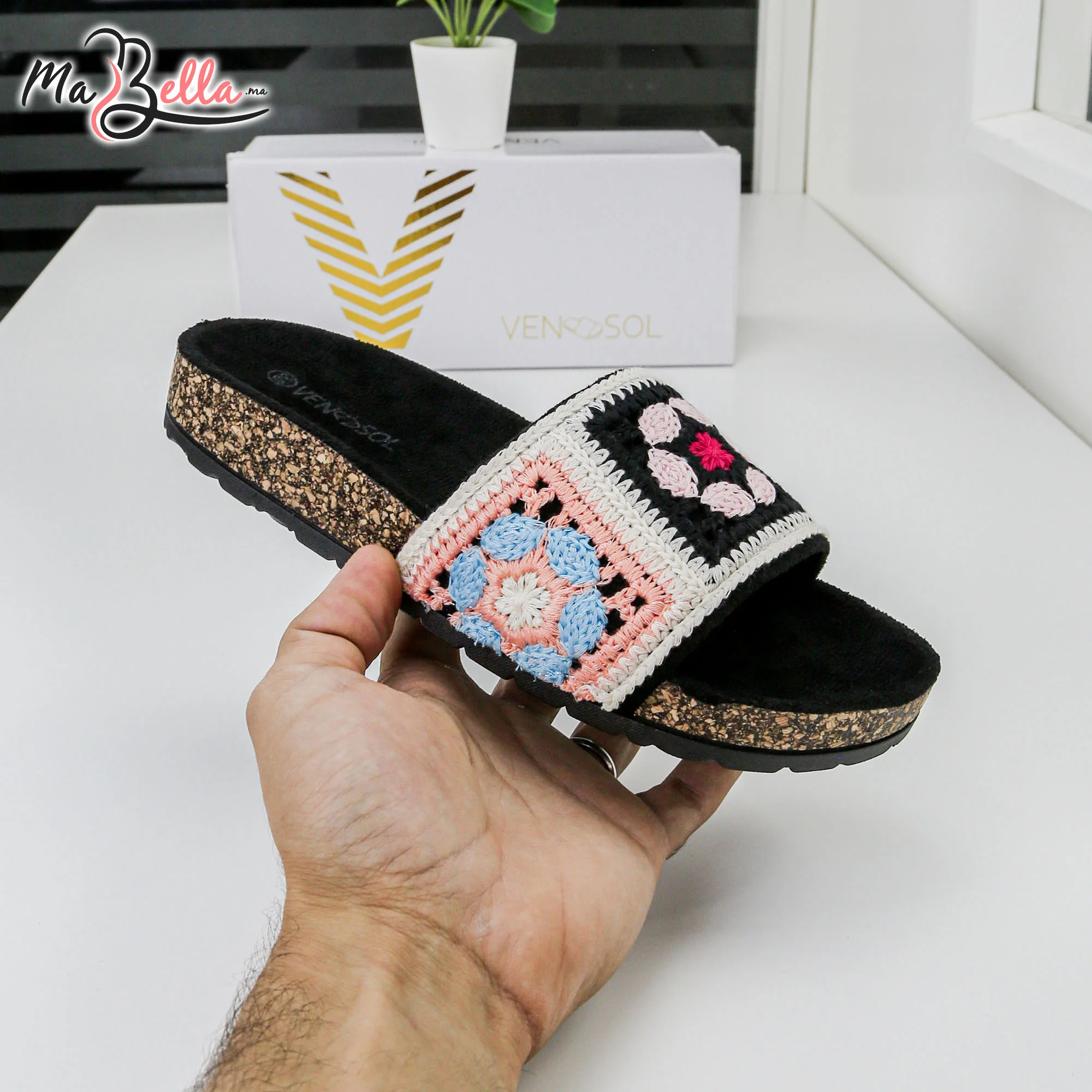 Sandale Plate - Noir - TC-3492