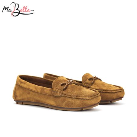 Mocassins pour Femmes - Camel - Daim - A/9471