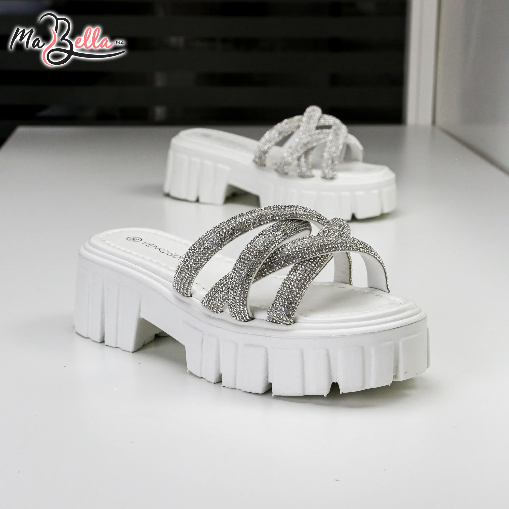 Sandale Plate - Blanc - TC-3330