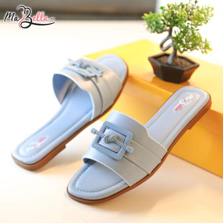 Sandale Plate - Bleu Ciel - LA TRÉCE-2500