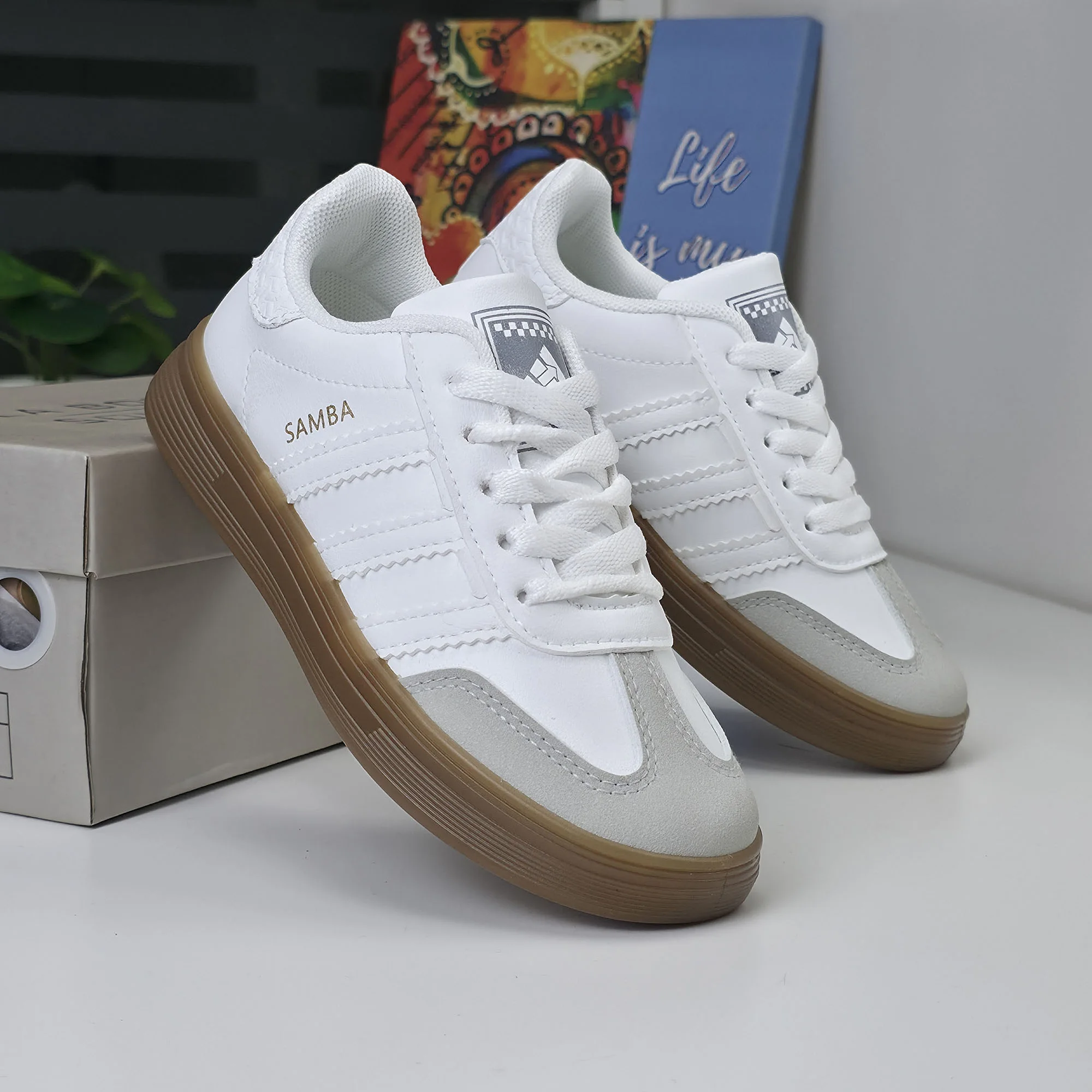 Baskets pour Enfants - Blanc - L-12