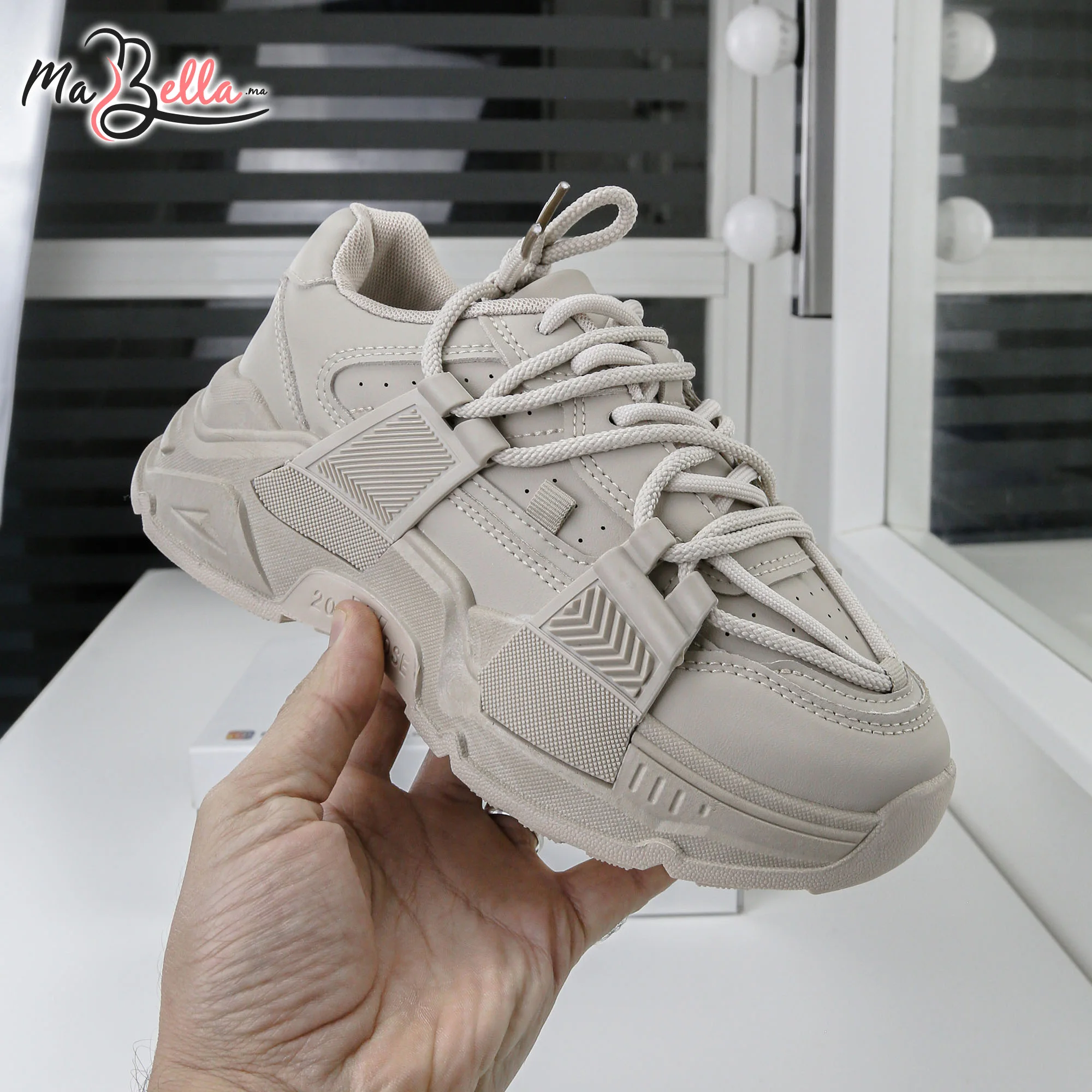 Baskets pour Femmes - Kaki - JC-79