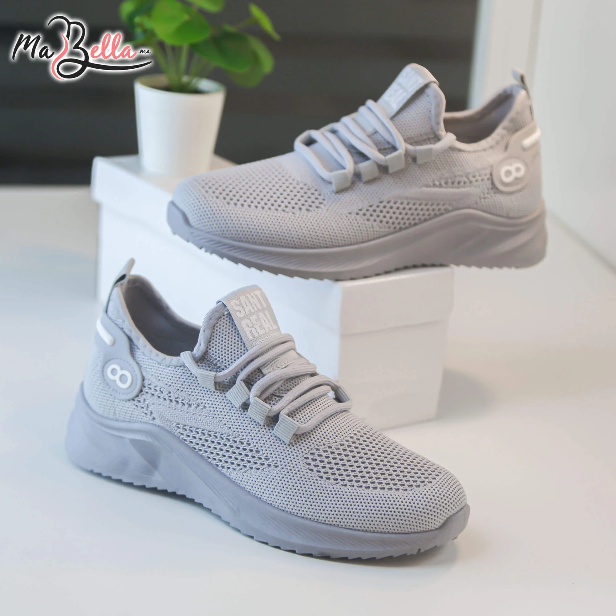 Baskets pour Femmes - Gris - CH-8