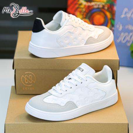 Baskets pour Femmes - Blanc/Noir - EK-03