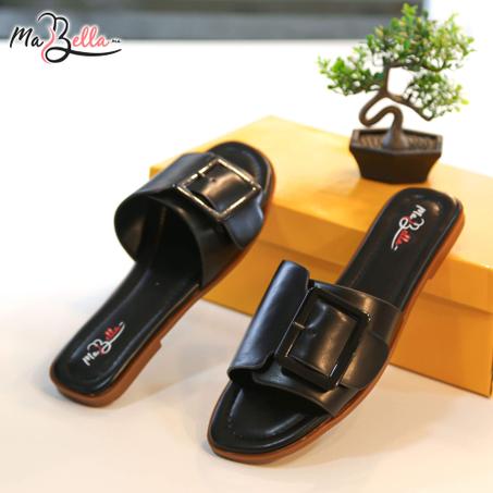 Sandale Plate - Noir - BZIM-2400