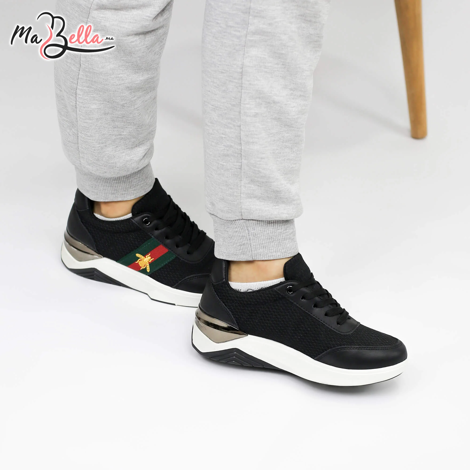 Baskets pour Femmes - Noir - RF27-N7