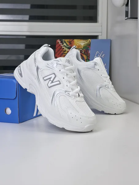 Baskets - Blanc/Gris - AB-530