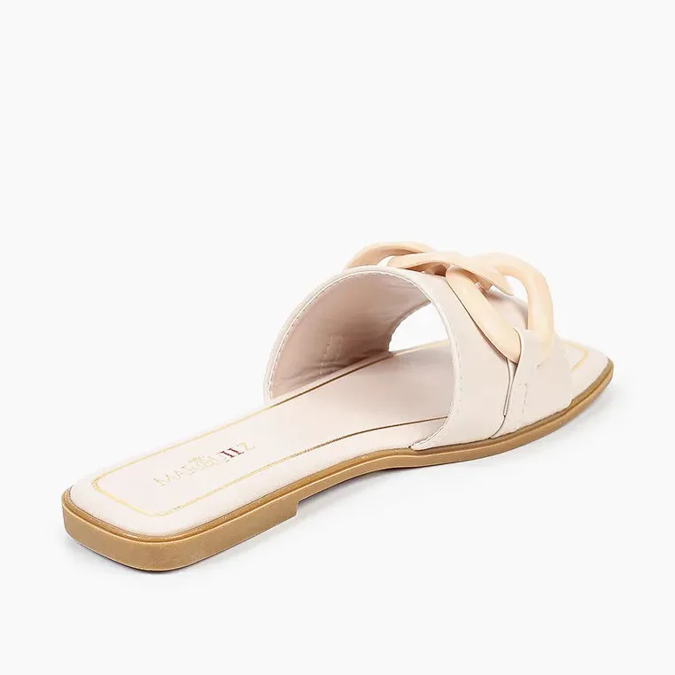 Sandale Plate - Beige - RF-2339