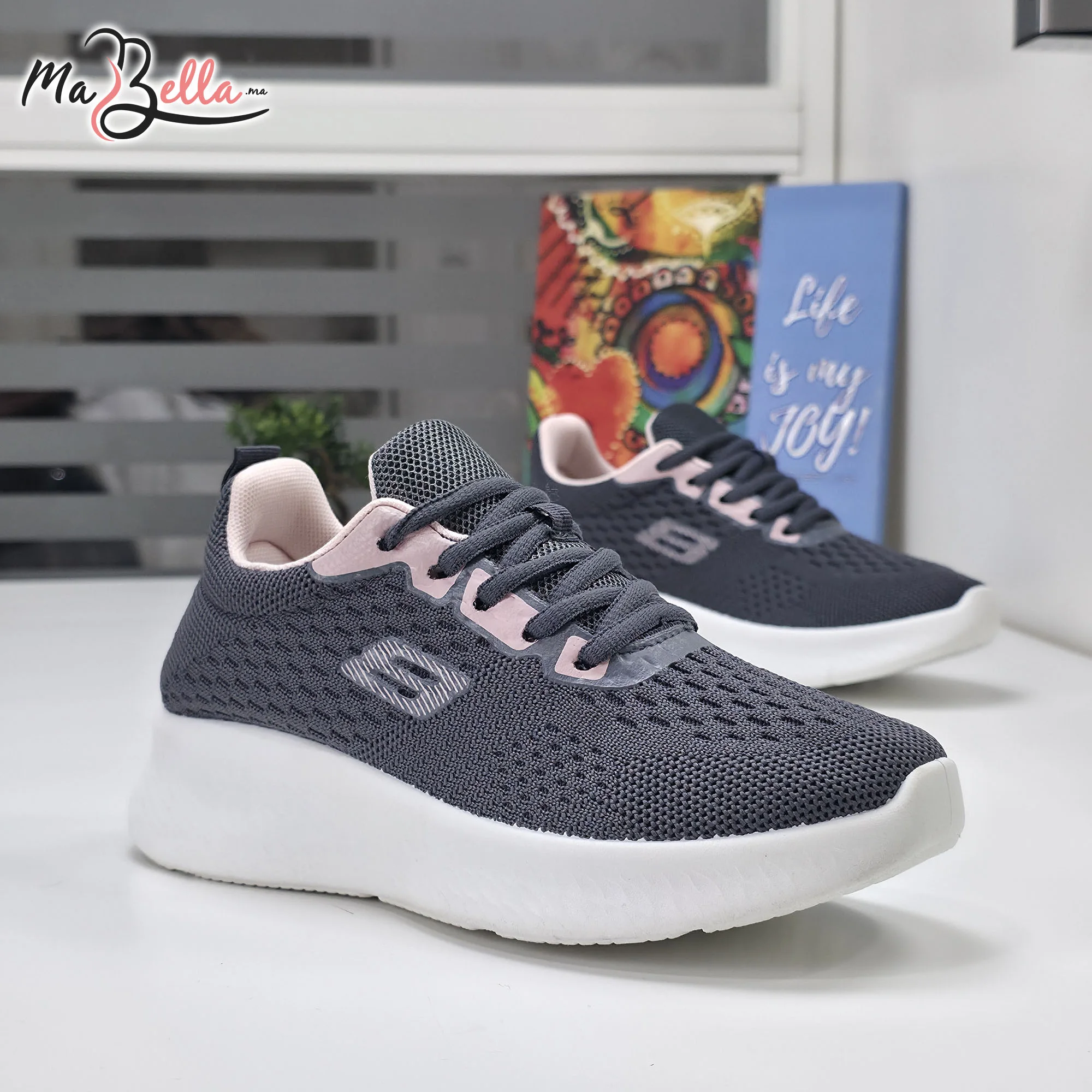 Baskets pour Femmes - Gris - OC-S8