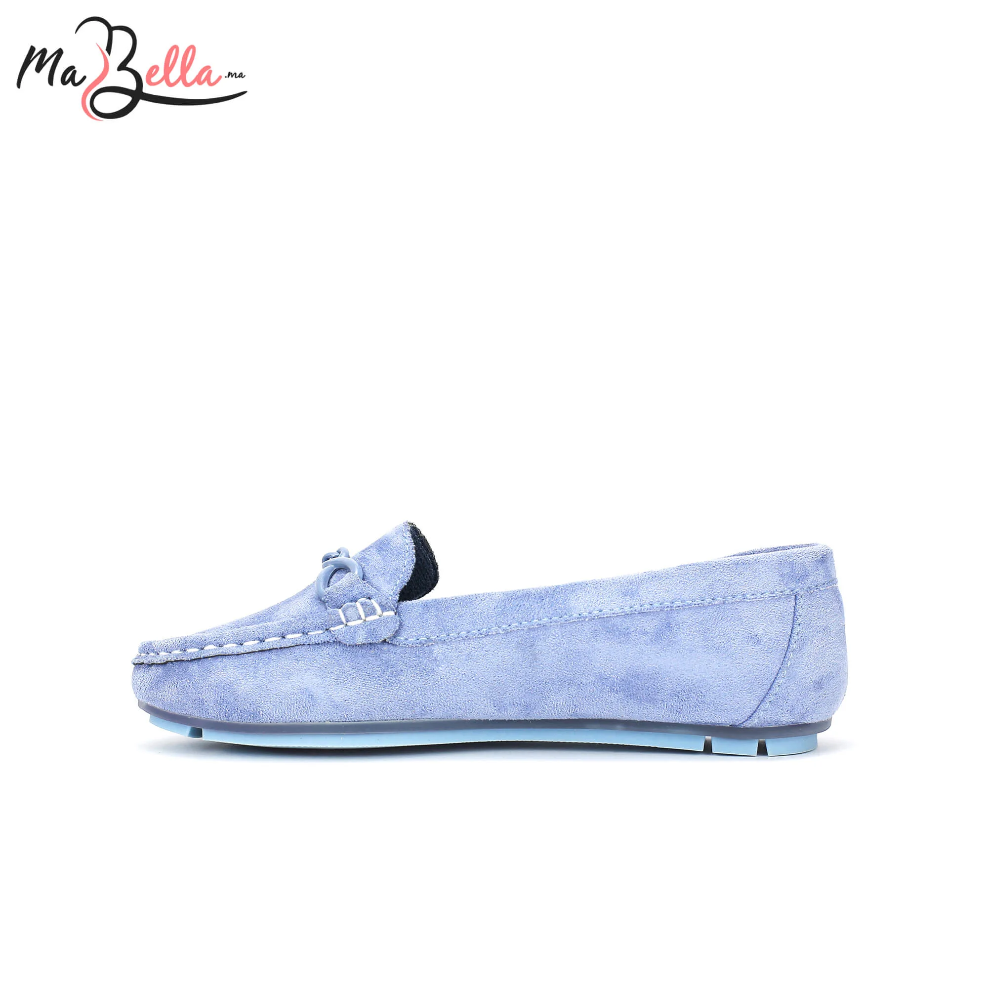 Mocassins pour Femmes - Ciel - Daim - A/9471