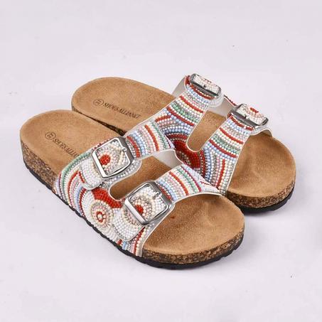 Sandale Plate - Blanc - RK-7