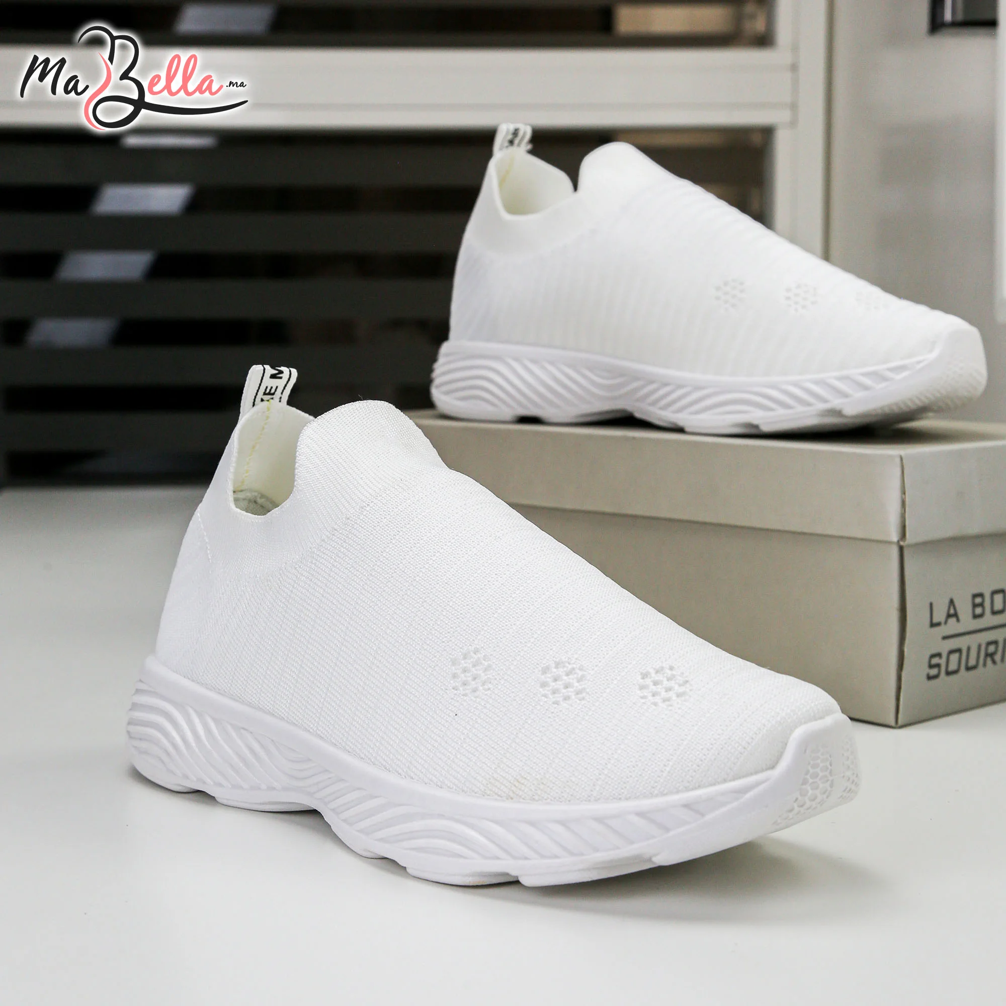 Baskets pour Femmes - Blanc - T9-01