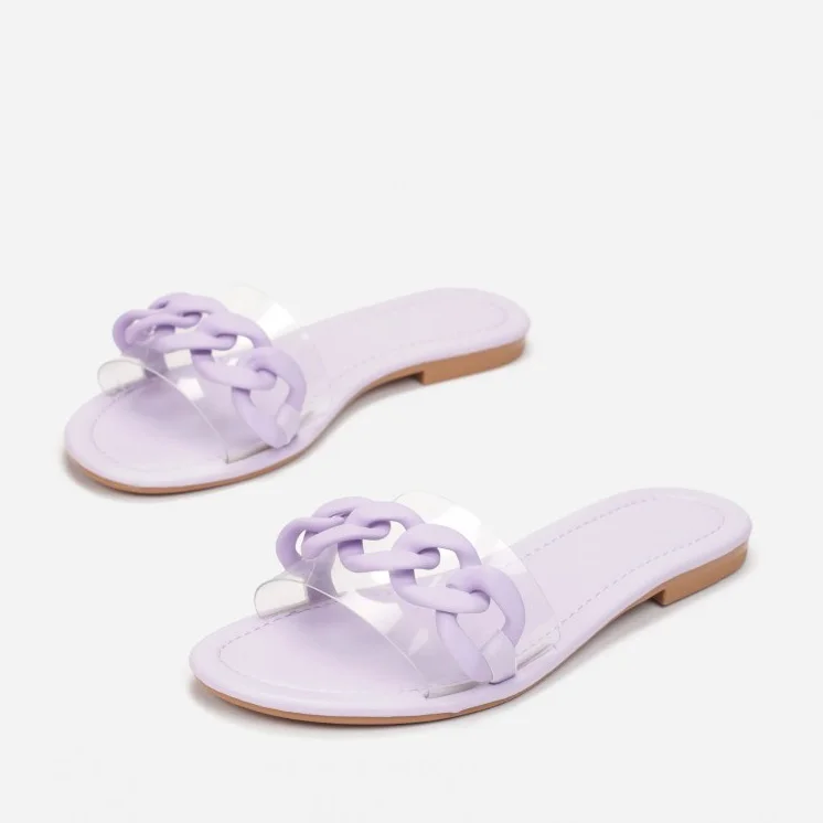 Sandale Plate - Violet - RF-627