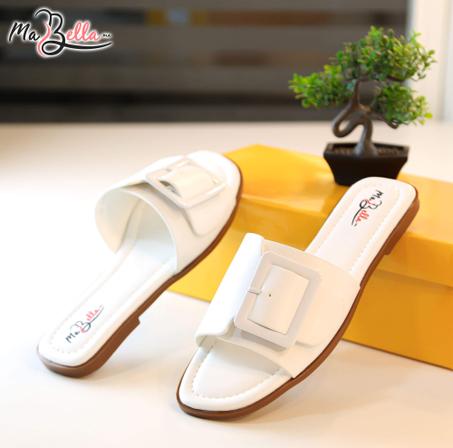 Sandale Plate - Blanc - BZIM-2400