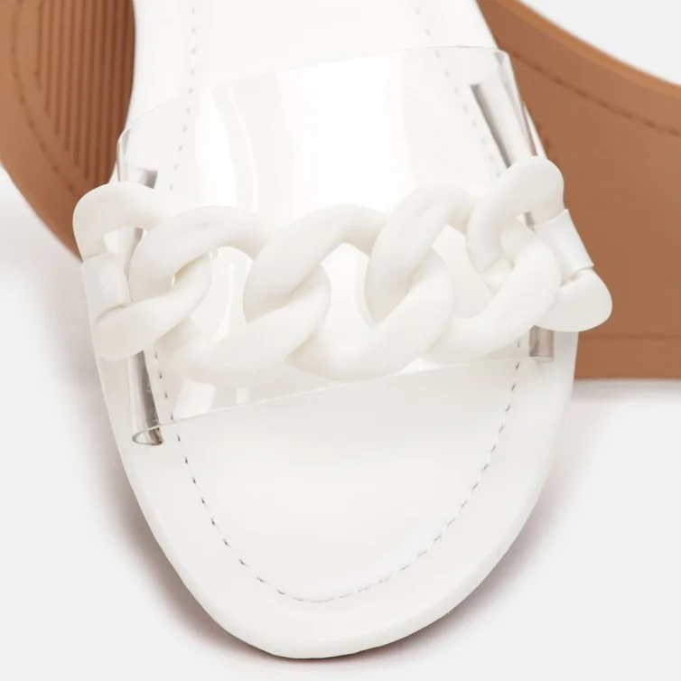 Sandale Plate - Blanc - RF-627