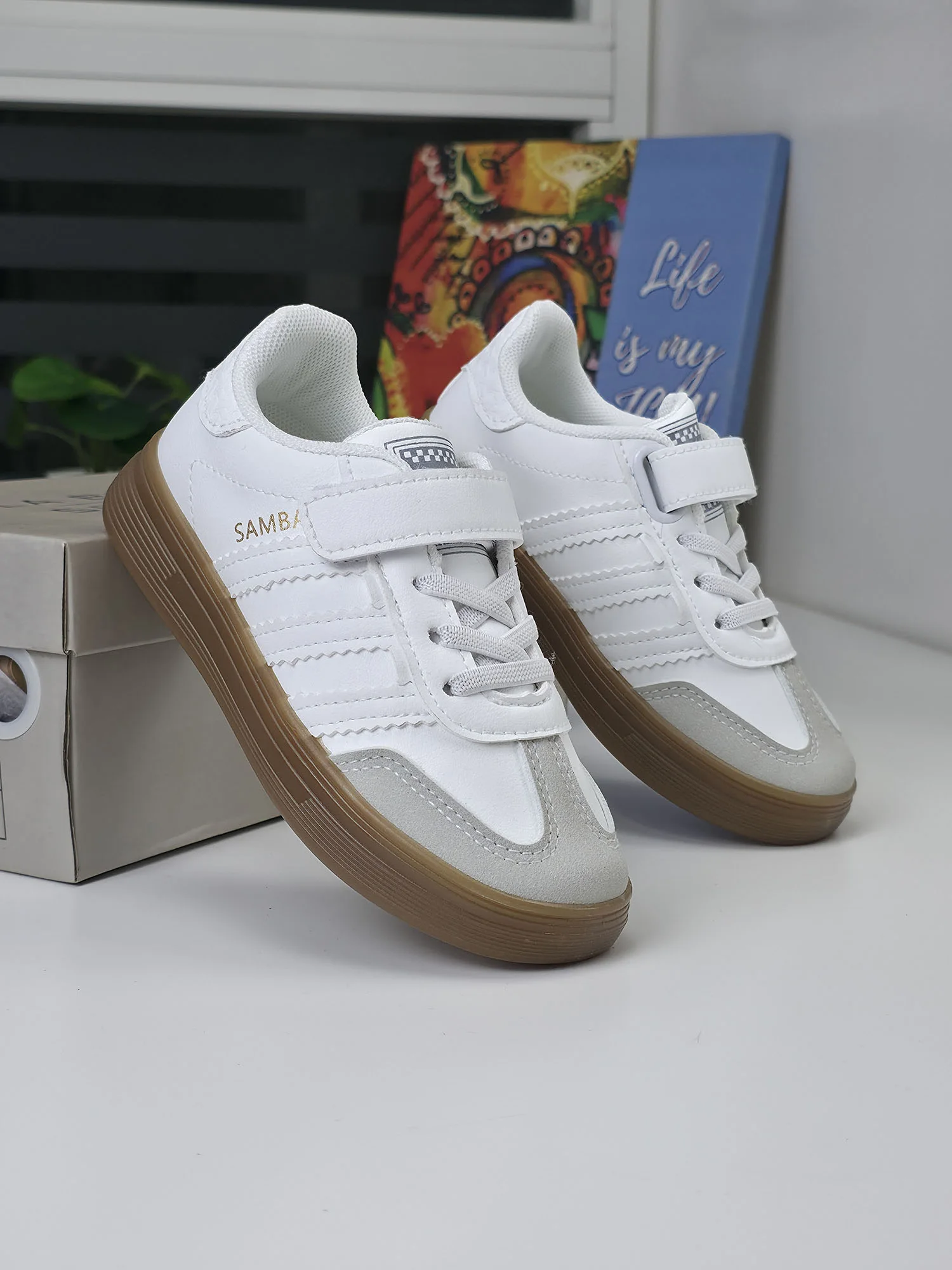 Baskets pour Enfants - Blanc - L-5