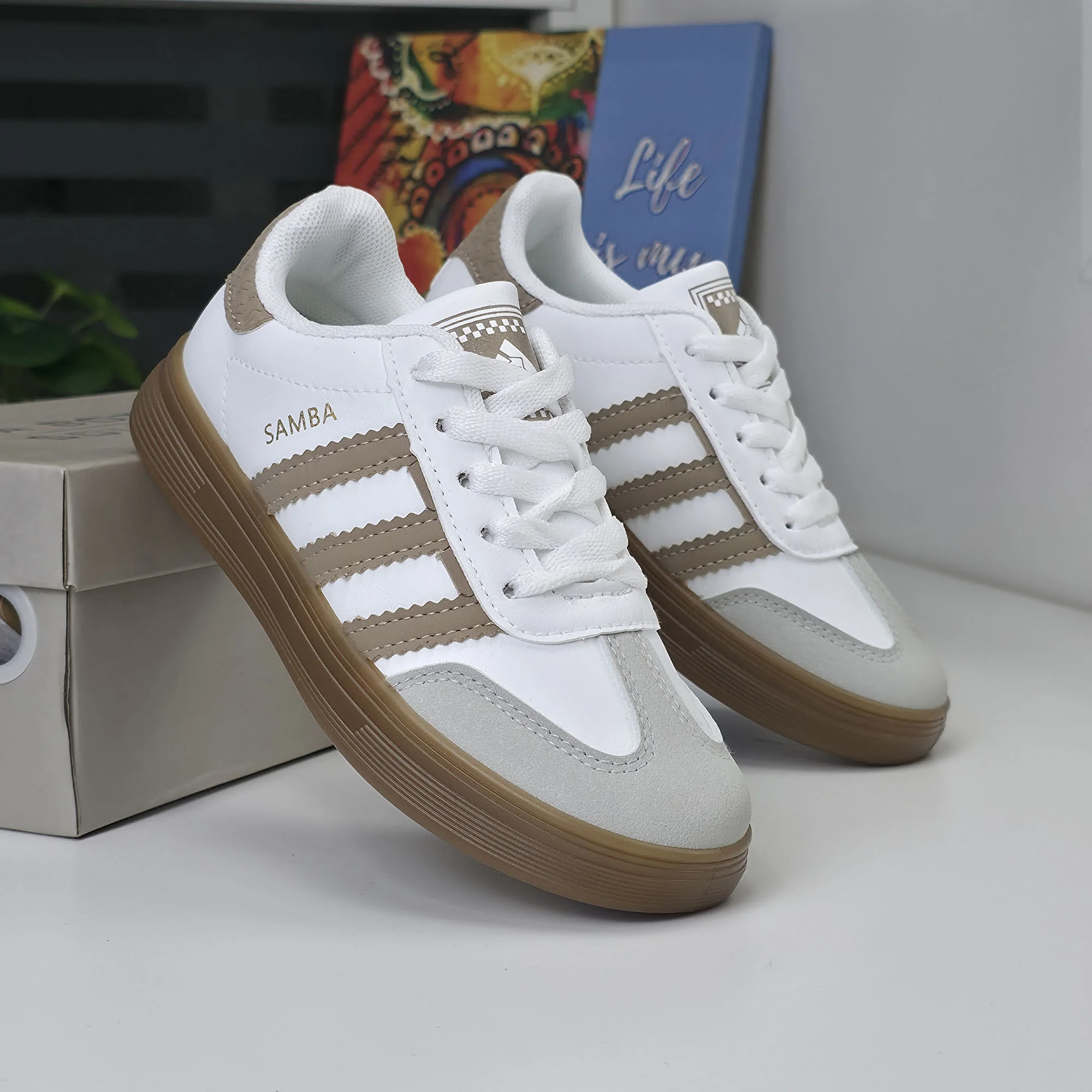 Baskets pour Enfants - Marron - L-12