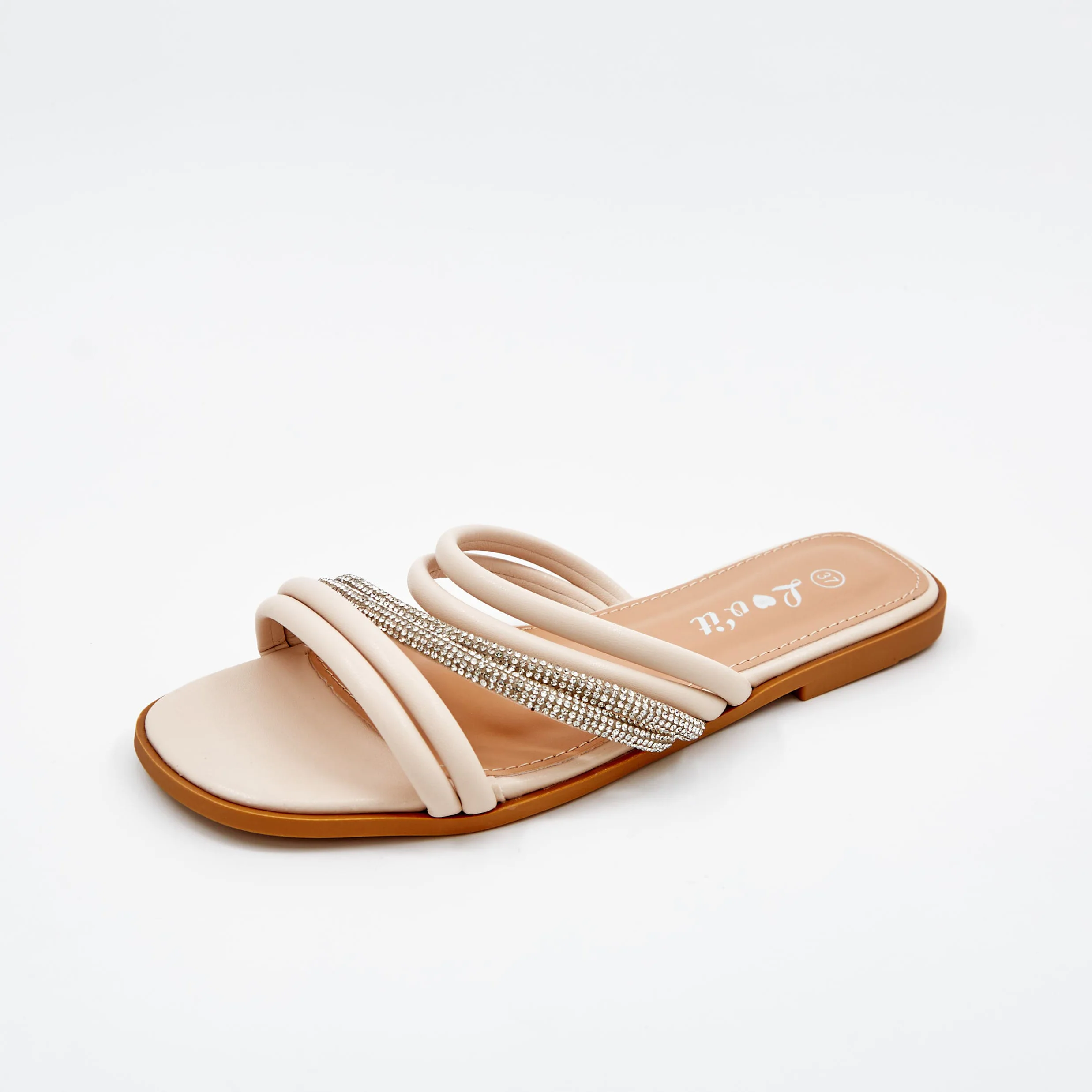 Sandale Plate - Beige- YU-211
