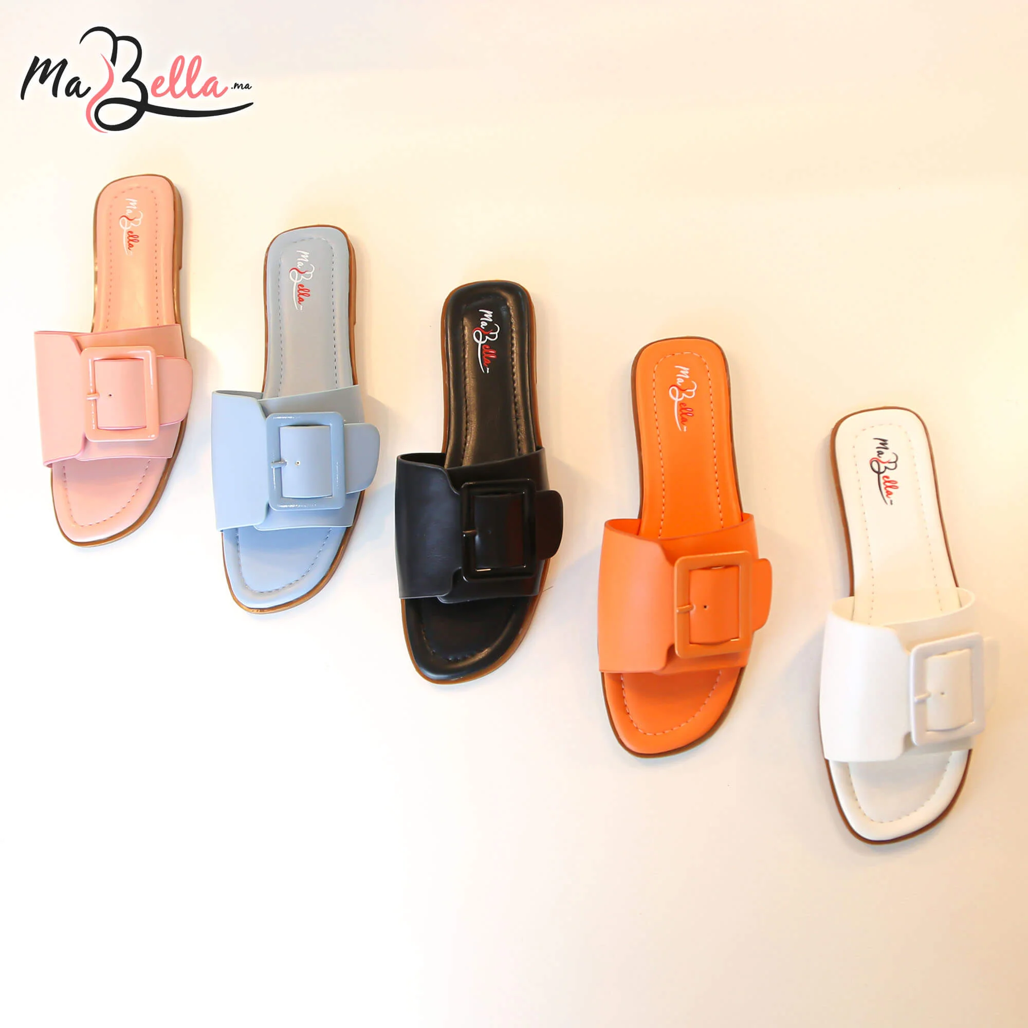 Sandale Plate - Rose - BZIM-2400