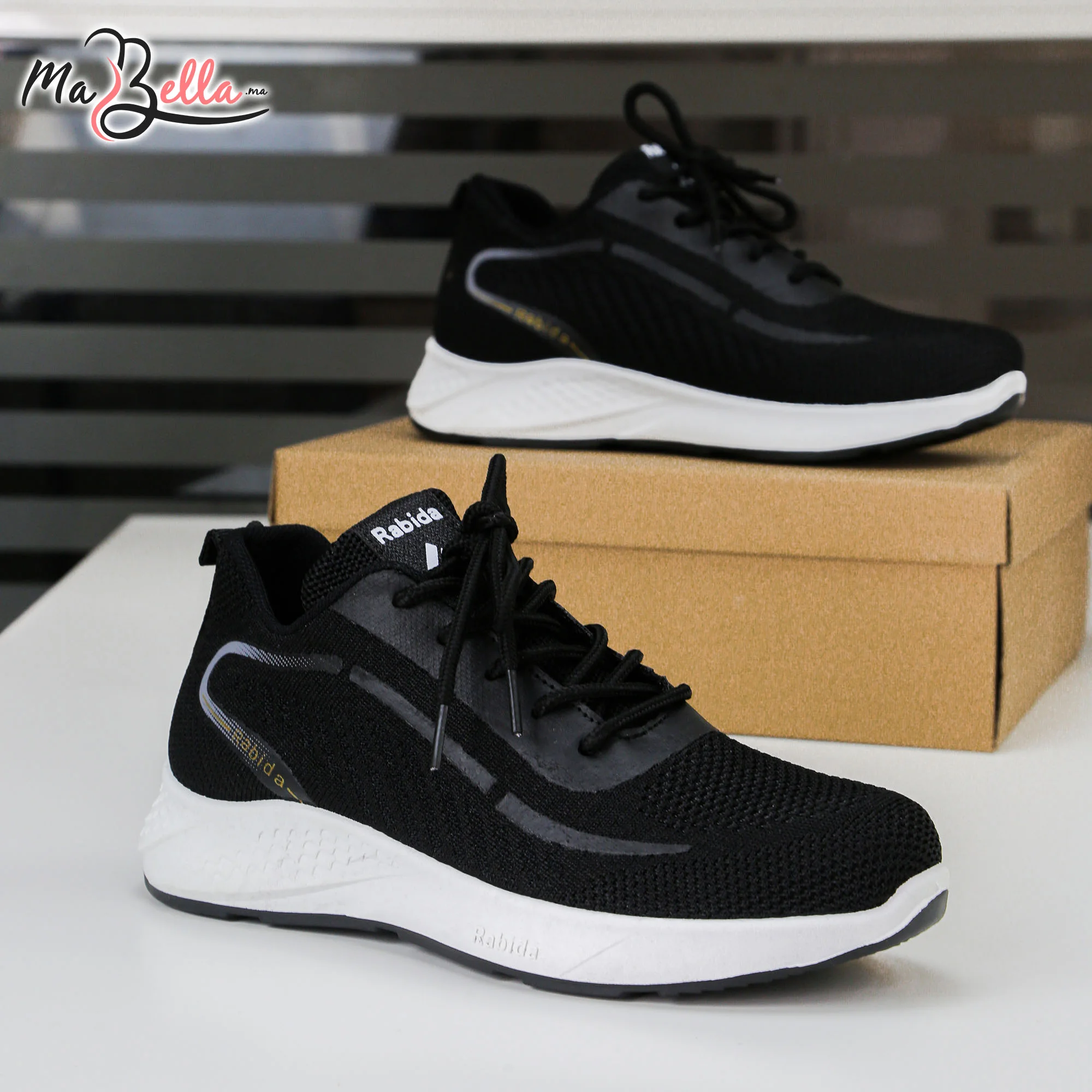 Baskets pour Femmes - Noir - RP-88