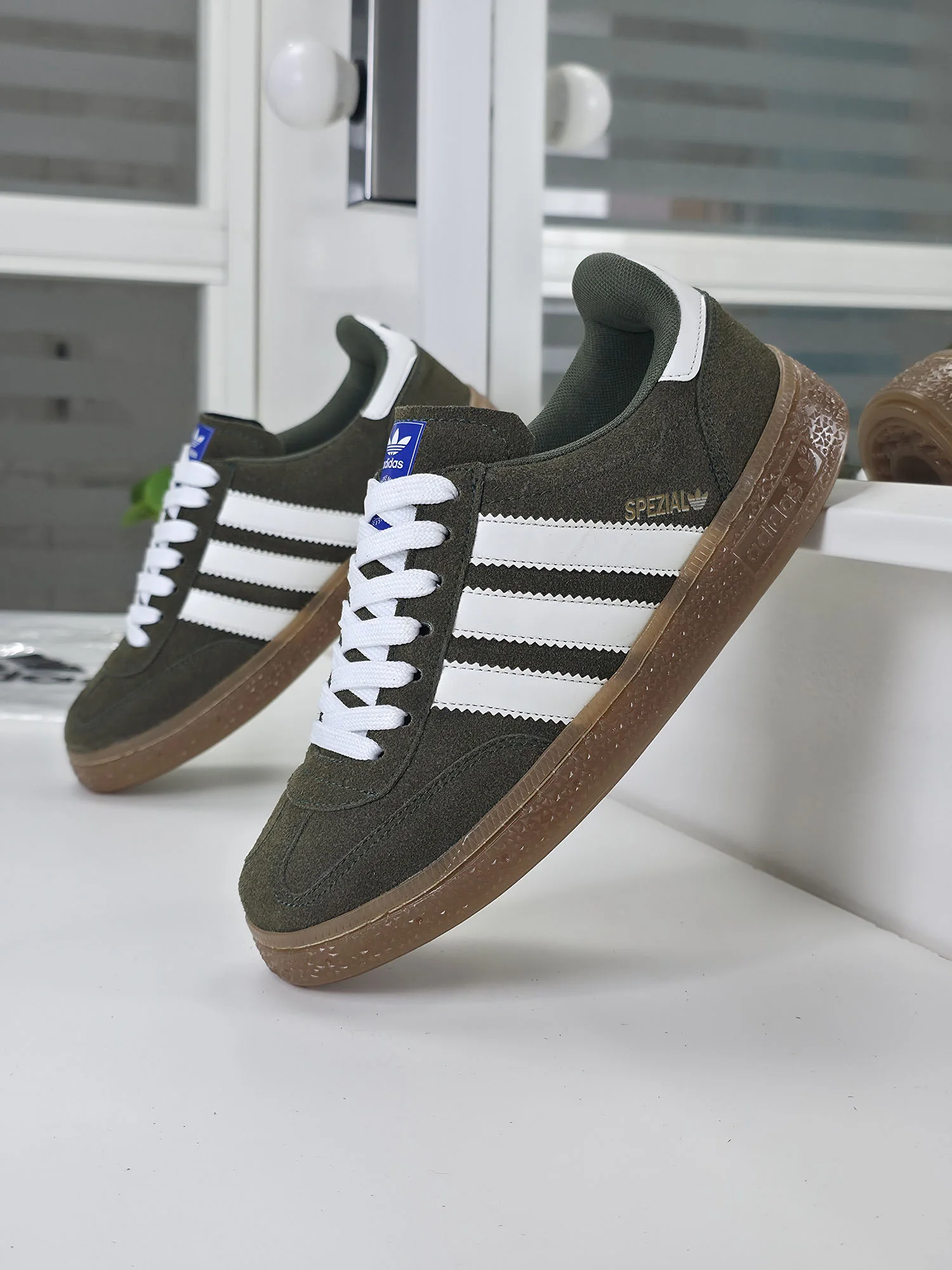 Baskets en Daim - Vert - SZ-14