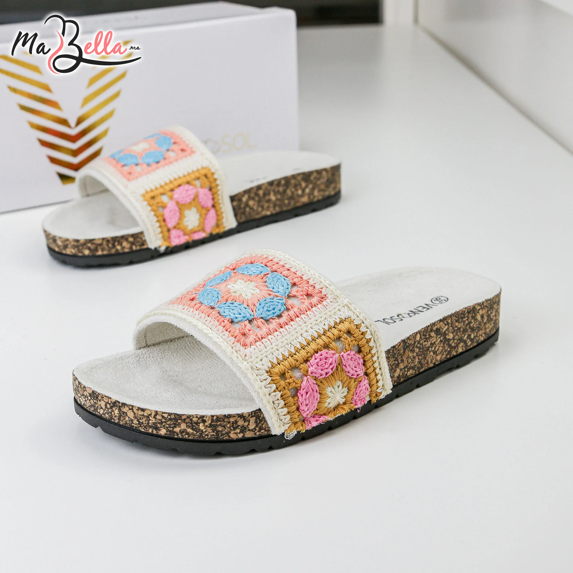 Sandale Plate - Beige - TC-3492