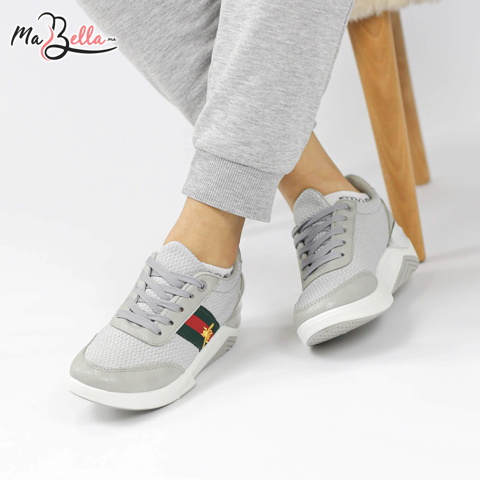 Baskets pour Femmes - Gris - RF27-N7