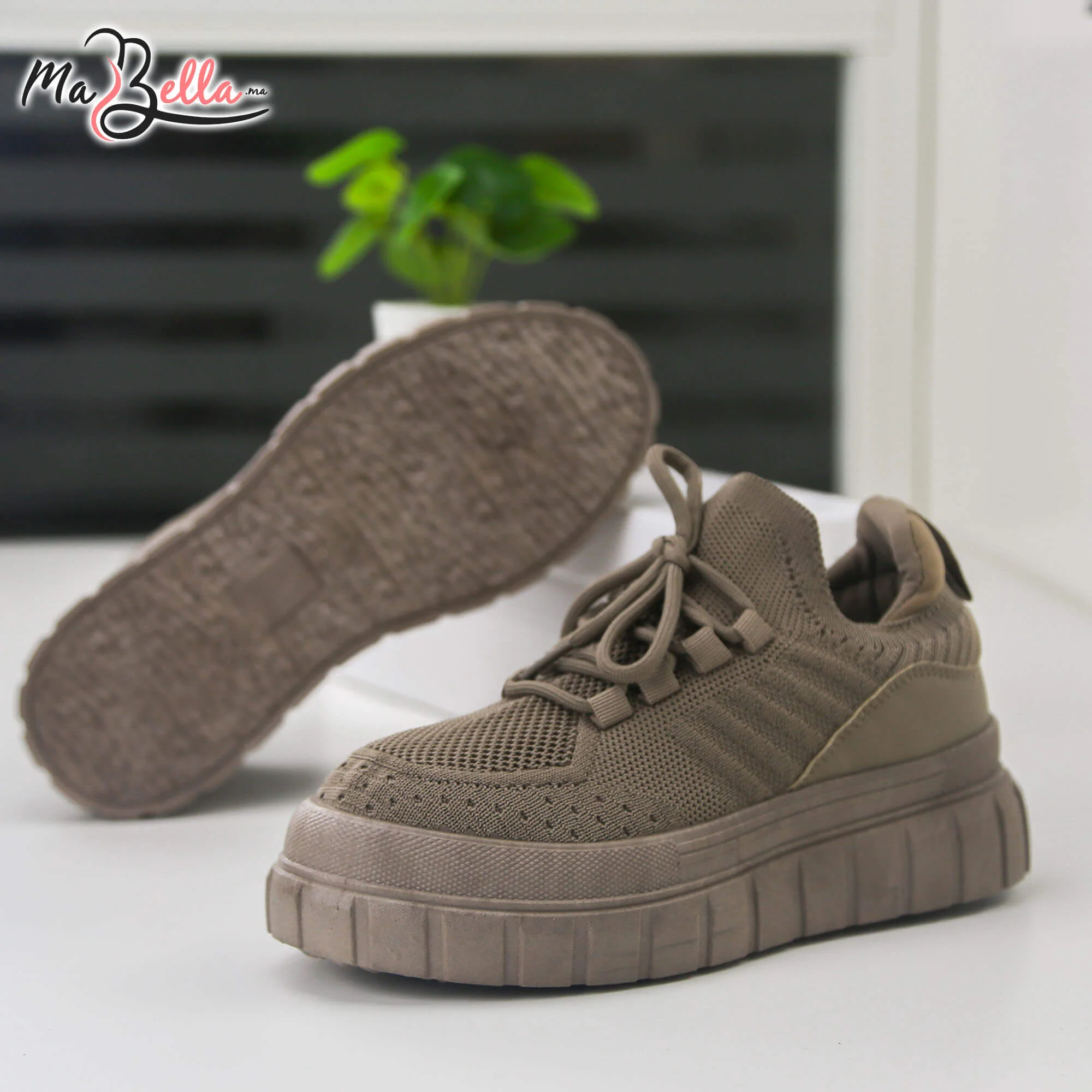 Baskets pour Femmes - Kaki - HK201