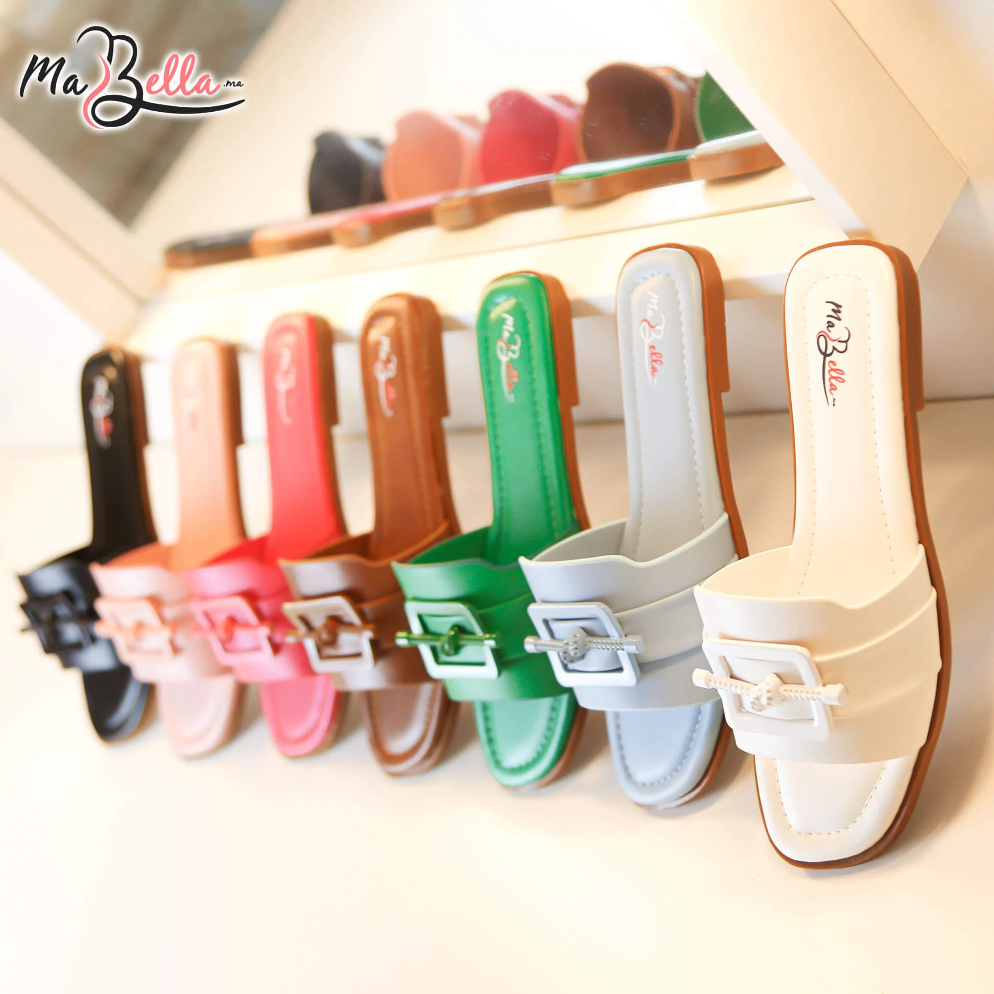 Sandale Plate - Fuchsia - LA TRÉCE-2500