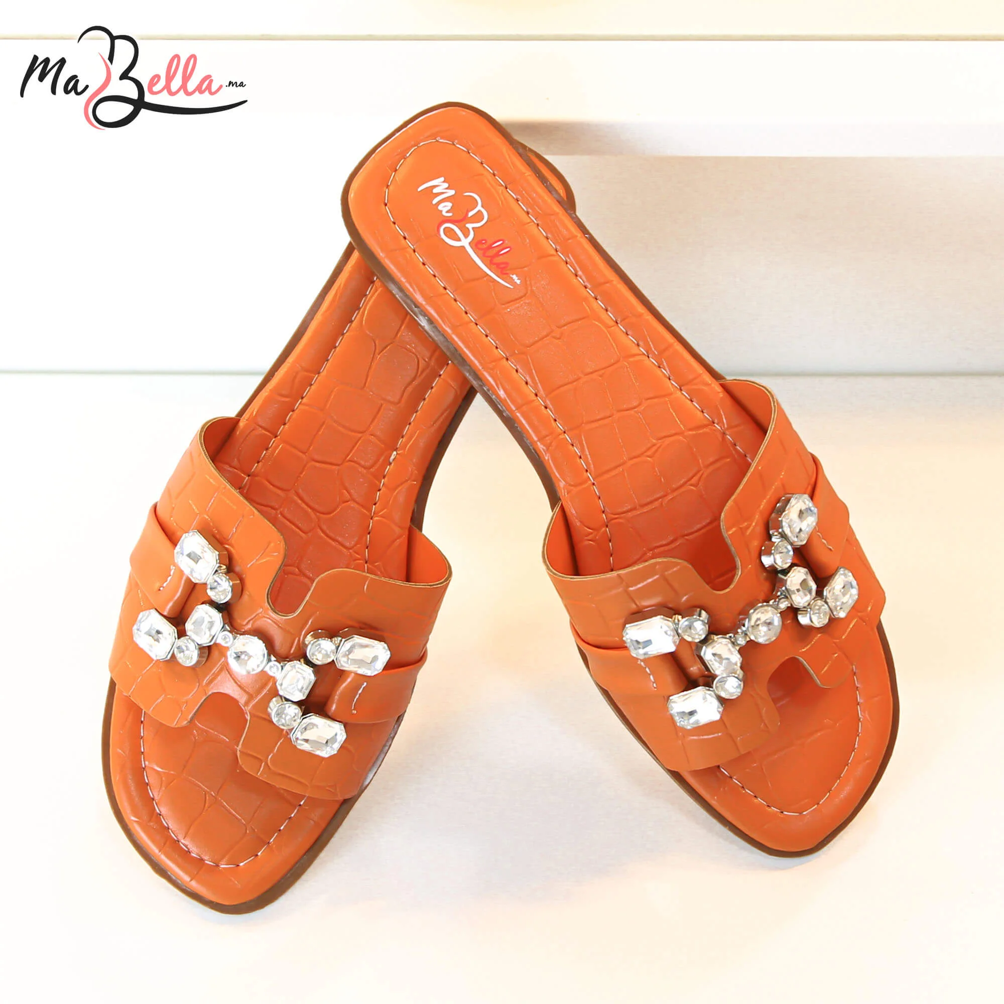 Sandale Plate - Orange - RF-HRMS***