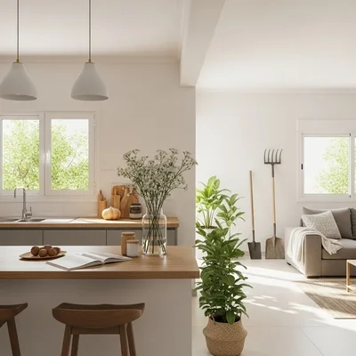 المنزل والحديقة