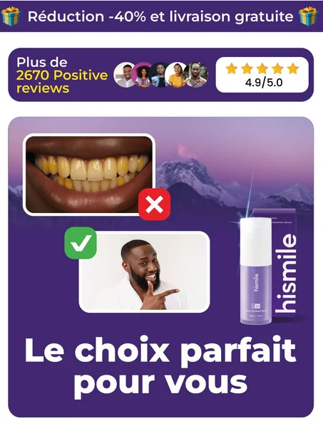 Dentifrice 100% naturel pour blanchir les dents + livraison gratuite avec paiement à la livraison