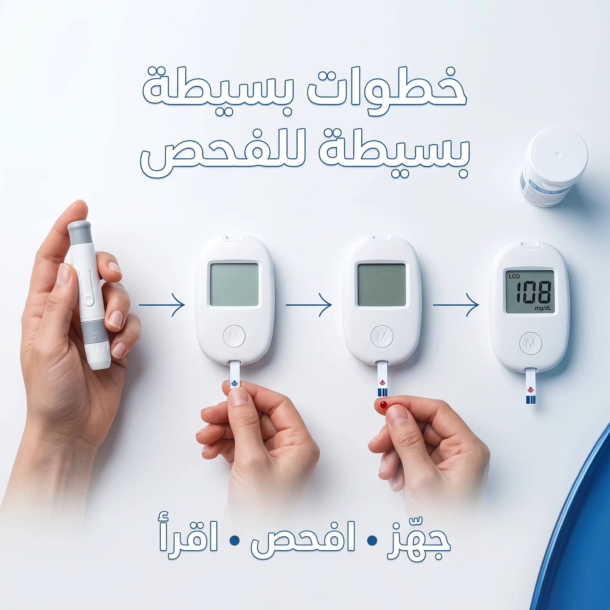 جهاز قياس السكر الذكي بدقة عالية