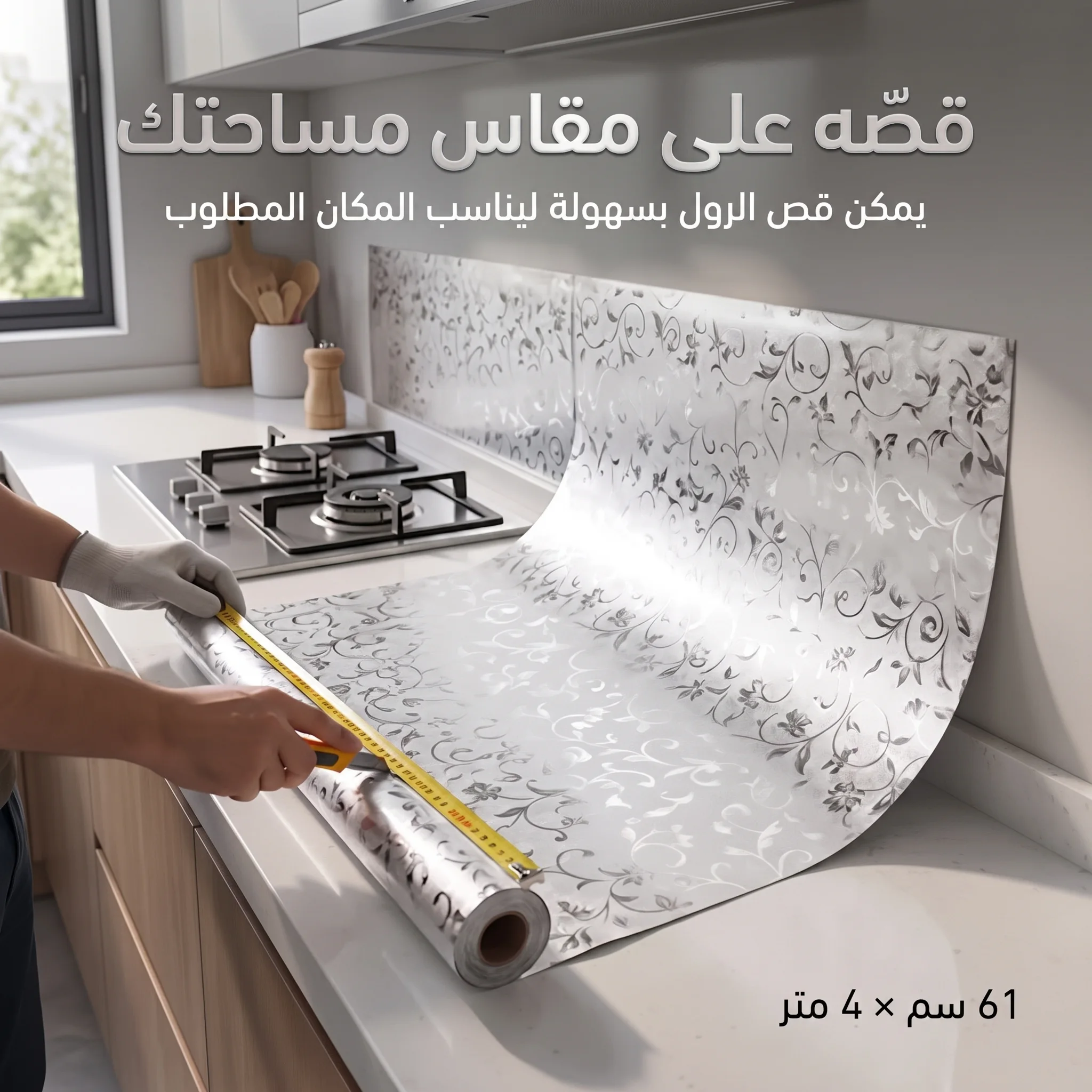 ورق لاصق مقاوم للحرارة (4 متر)