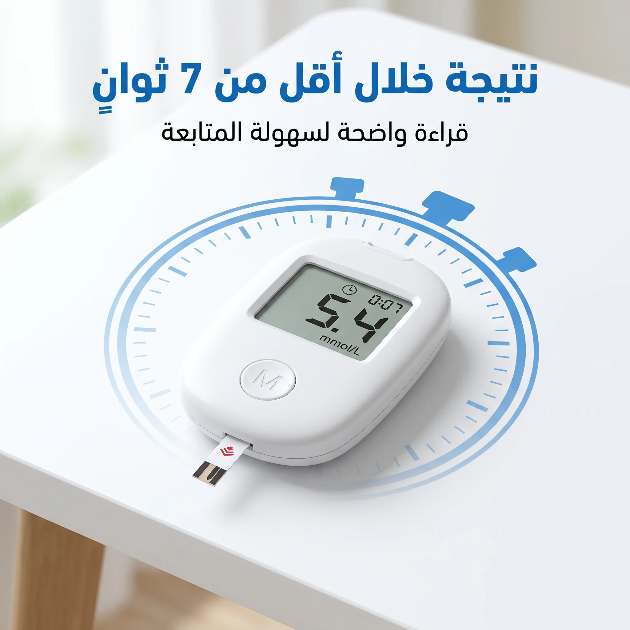 جهاز قياس السكر الذكي بدقة عالية