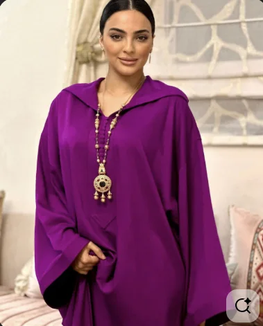 Jellaba Mauve TOP Qualité