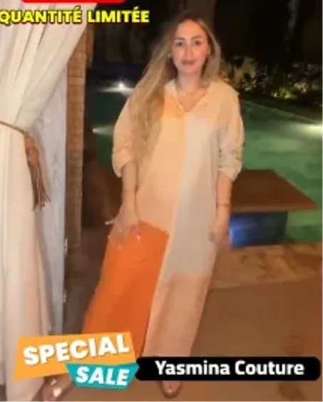 Jellaba en crepe de sois  top qualité