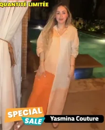 Jellaba en crepe de sois top qualité