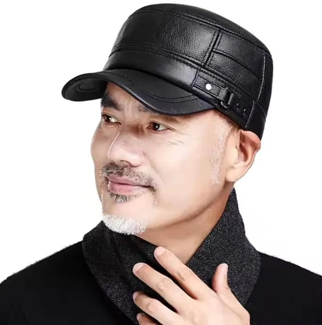 • قبعات شتوية سميكة مقاومة للماء مصنوعة من الجلد