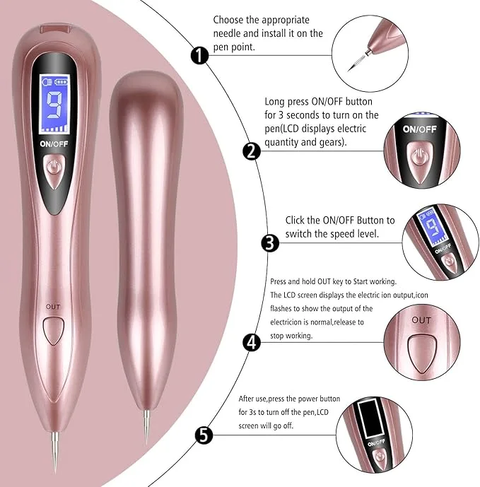 • آلة قلم ليزر لإزالة البقع الداكنة