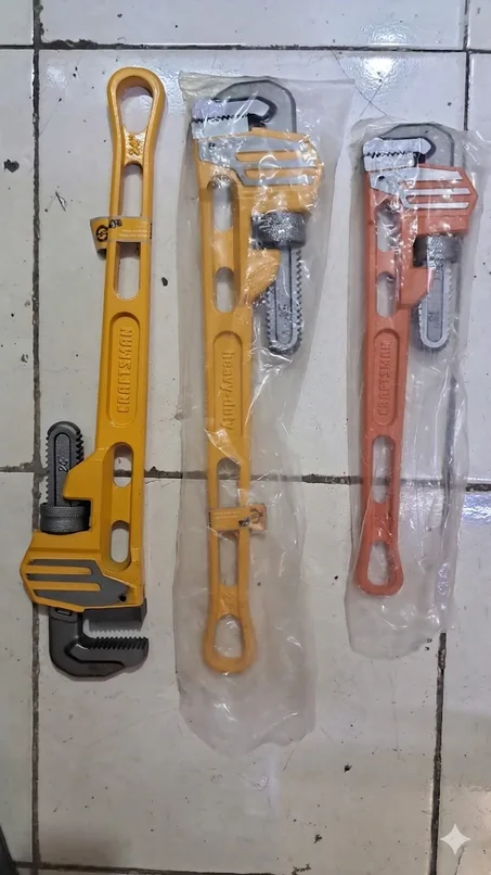 Craftsman pipe wrenches.