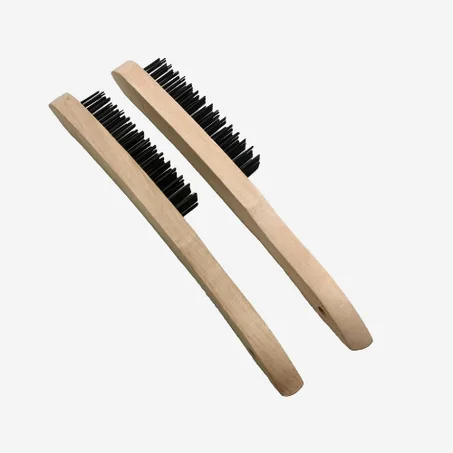 Brosse Métallique Professionnelle - Manche en Bois Ergonomique