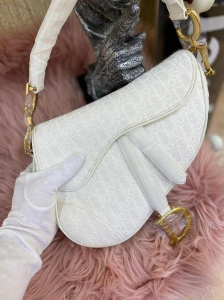 DIOR SADDLE BAG whit