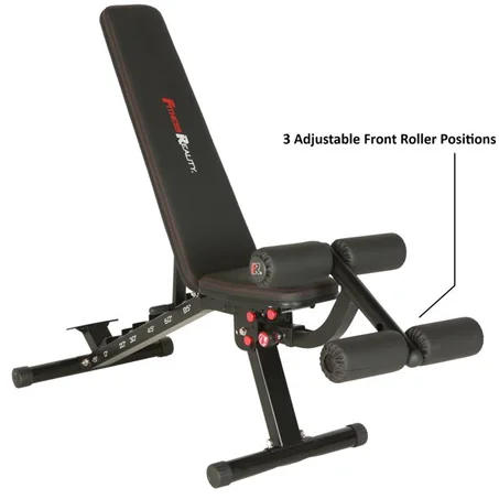 Fitness Reality 2000 Super Max XL Banc de musculation haute capacité avec verrouillage des jambes amovible