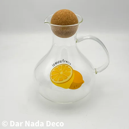 Carafe en verre avec bouchon en liège