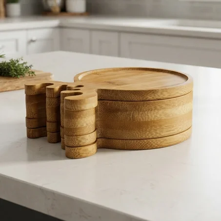 Set 6 Sous-Tasses Cerf (Rond)