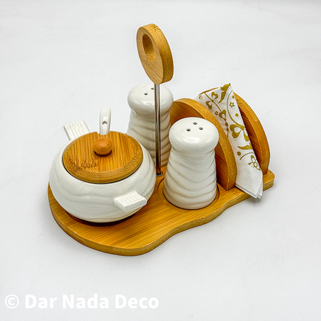 Ensemble sucrier + porte papier