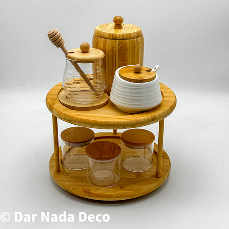 Support rotatif en bambou