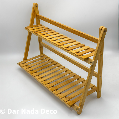 Étagère de rangement de cuisine en bambou