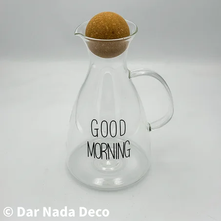 Carafe en verre avec bouchon en liège